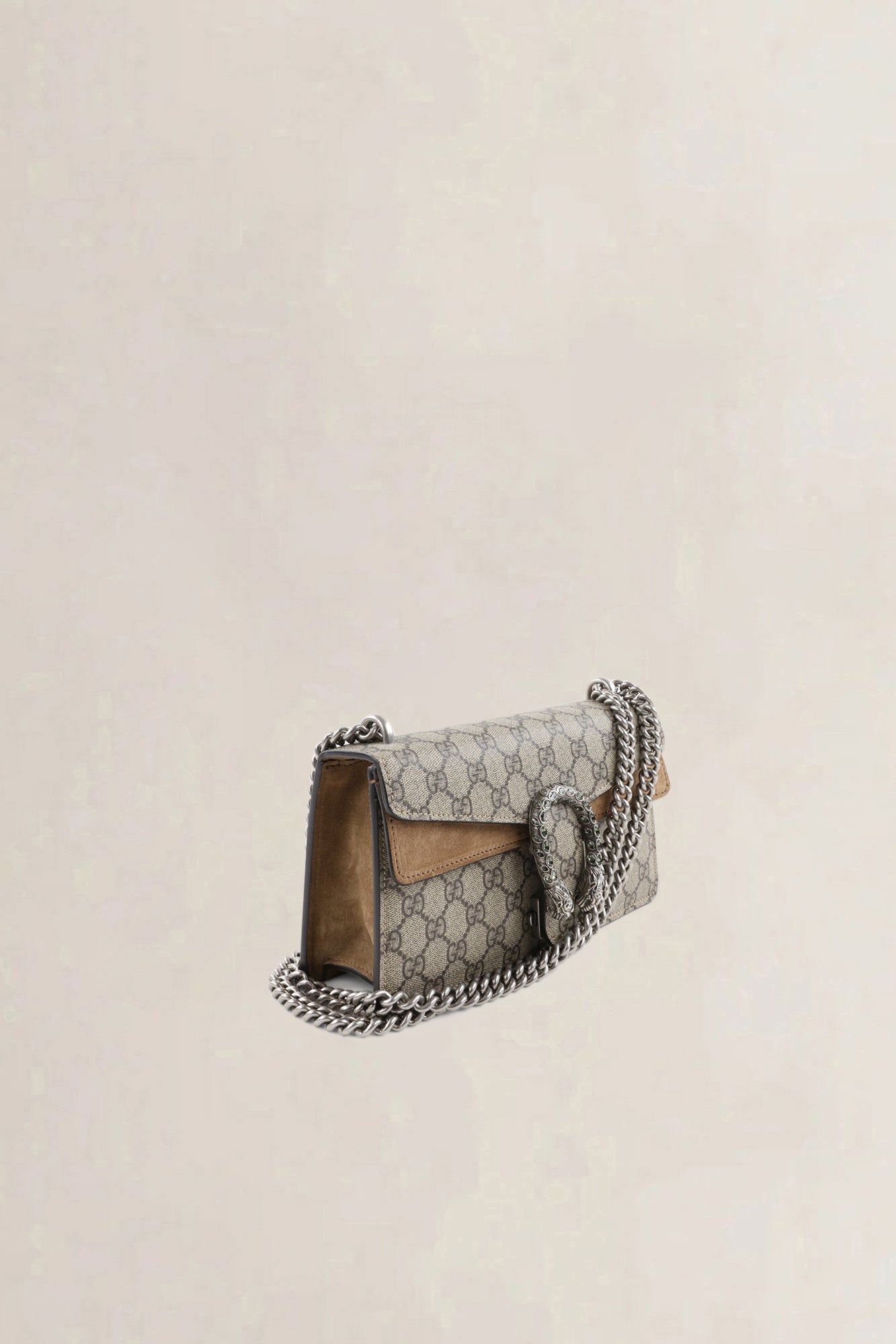 Gucci GG Supreme Canvas/Suède Dionysus Crossbody Bag