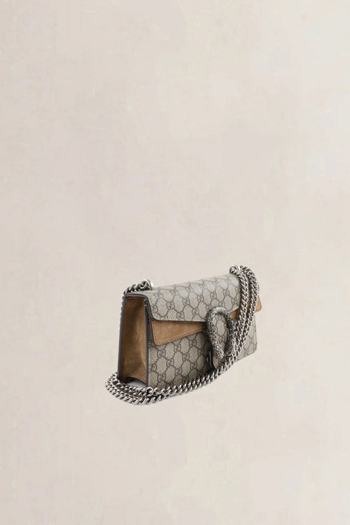 Gucci GG Supreme Canvas/Suède Dionysus Crossbody Bag