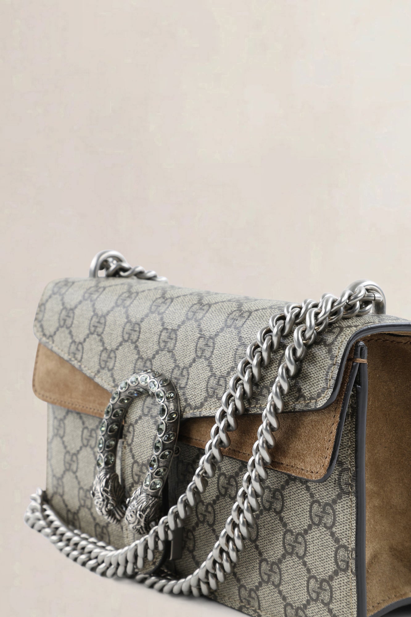 Gucci GG Supreme Canvas/Suède Dionysus Crossbody Bag