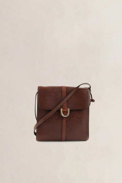 Delvaux Brown Leather Crossbody Bag