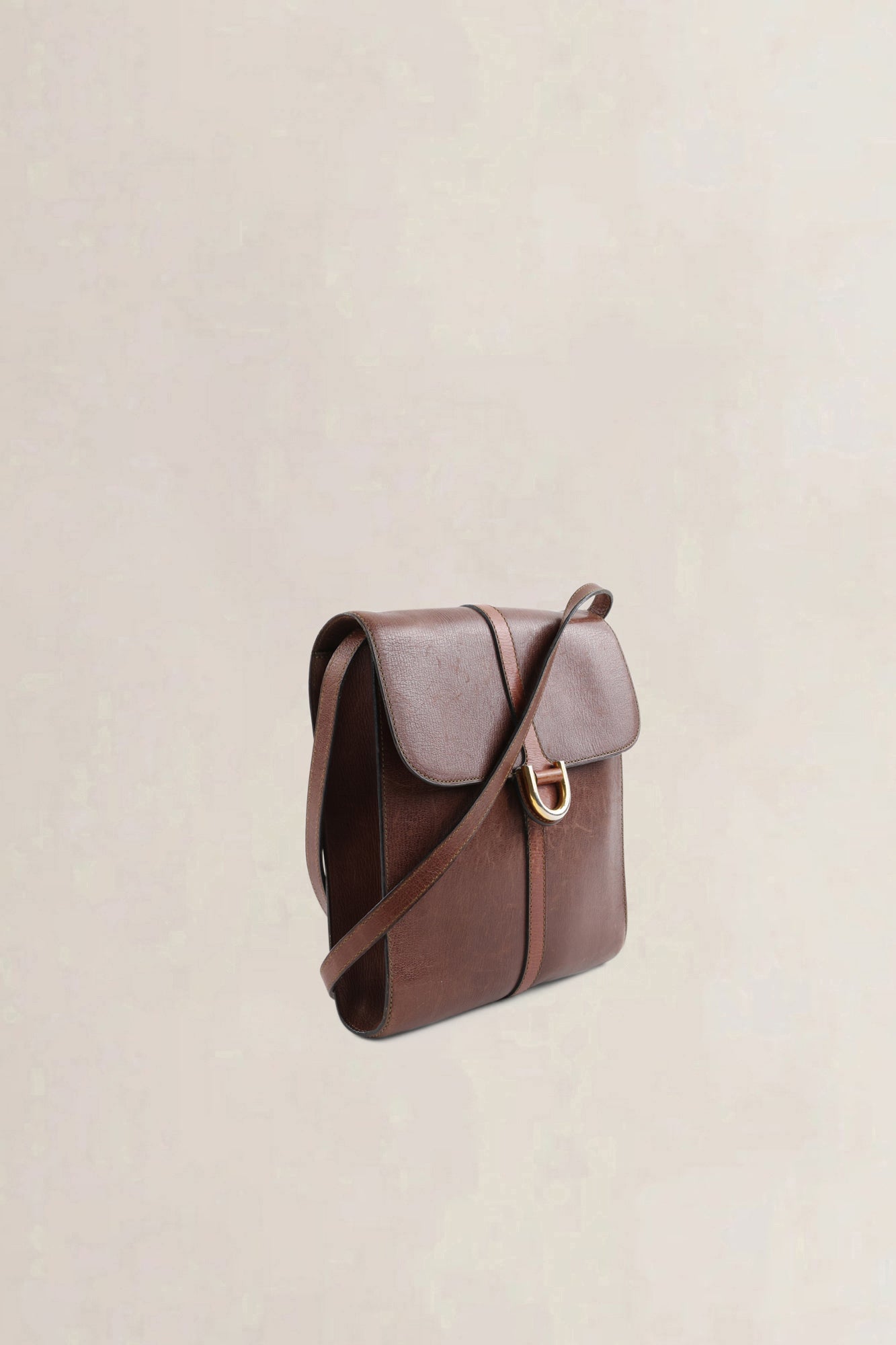 Delvaux Brown Leather Crossbody Bag