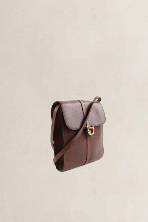 Delvaux Brown Leather Crossbody Bag