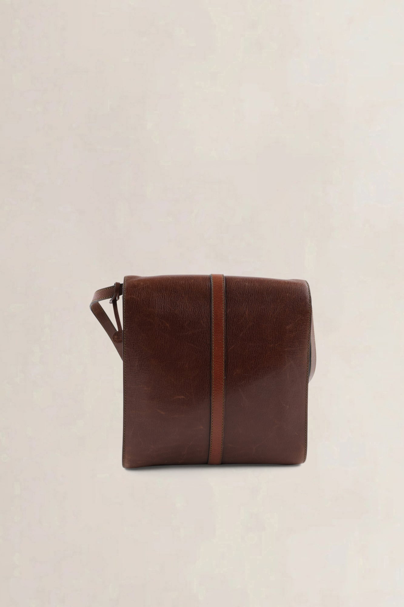 Delvaux Brown Leather Crossbody Bag