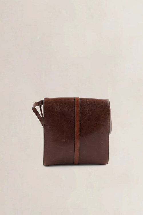 Delvaux Brown Leather Crossbody Bag