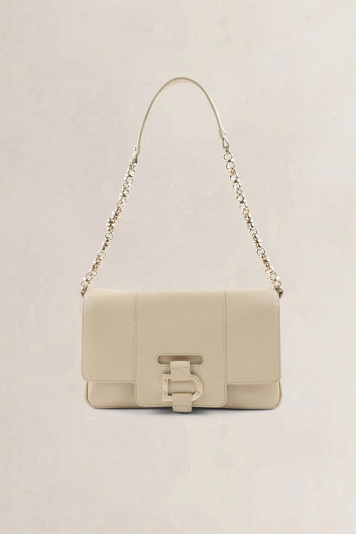 Delvaux Ivory Jumping Calf Colette Shoulder Bag
