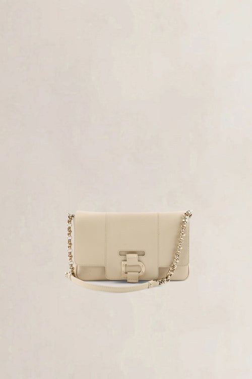 Delvaux Ivory Jumping Calf Colette Shoulder Bag