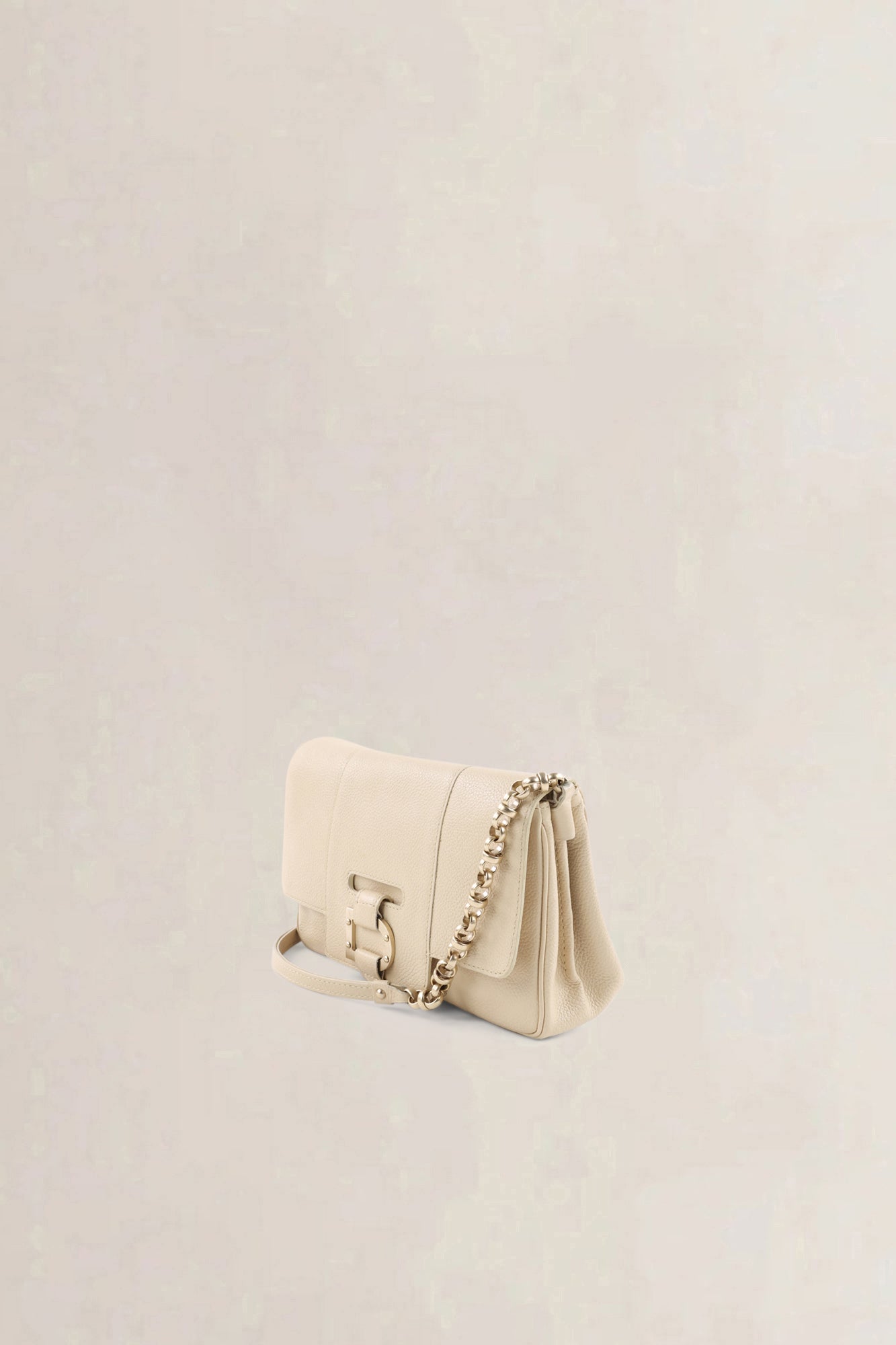 Delvaux Ivory Jumping Calf Colette Shoulder Bag
