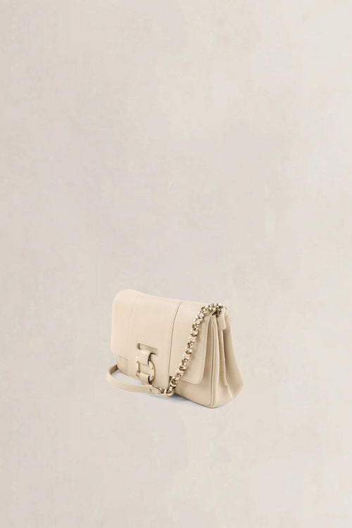 Delvaux Ivory Jumping Calf Colette Shoulder Bag