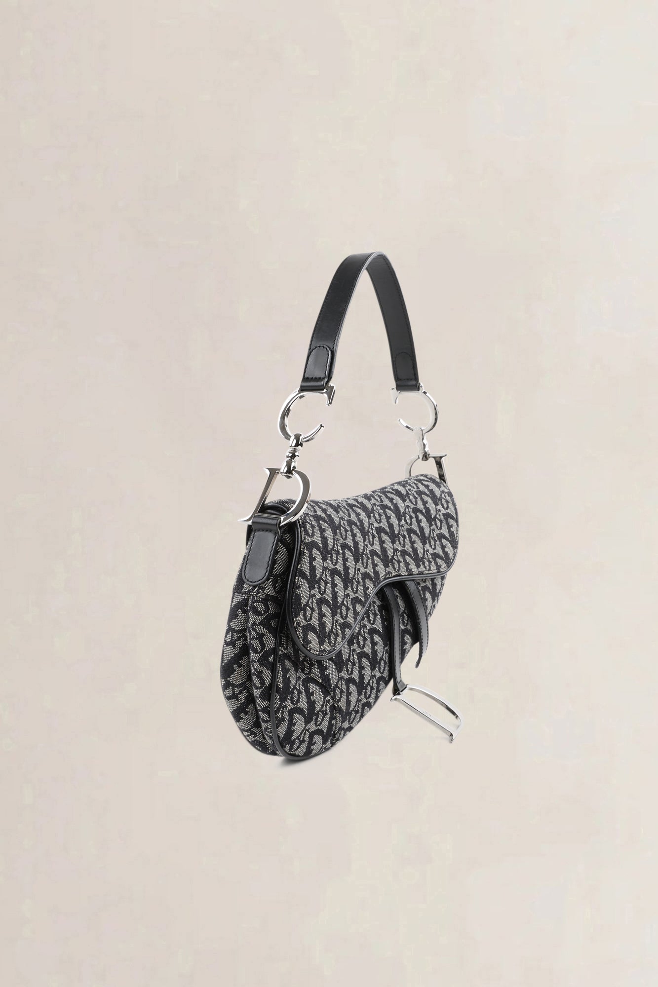 Christian Dior Black Oblique Saddle — vintage