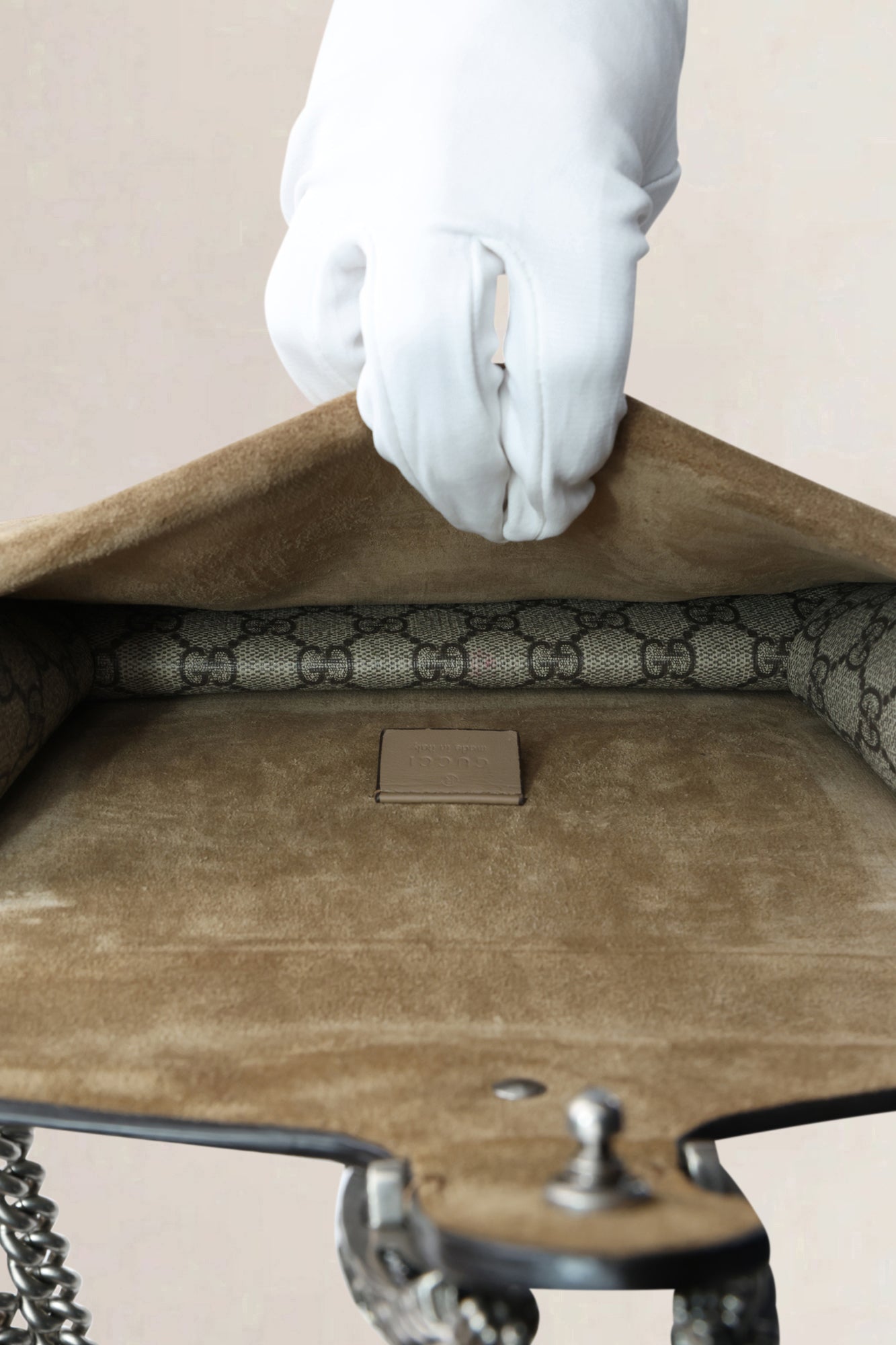 Gucci GG Supreme Canvas/Suède Dionysus Crossbody Bag
