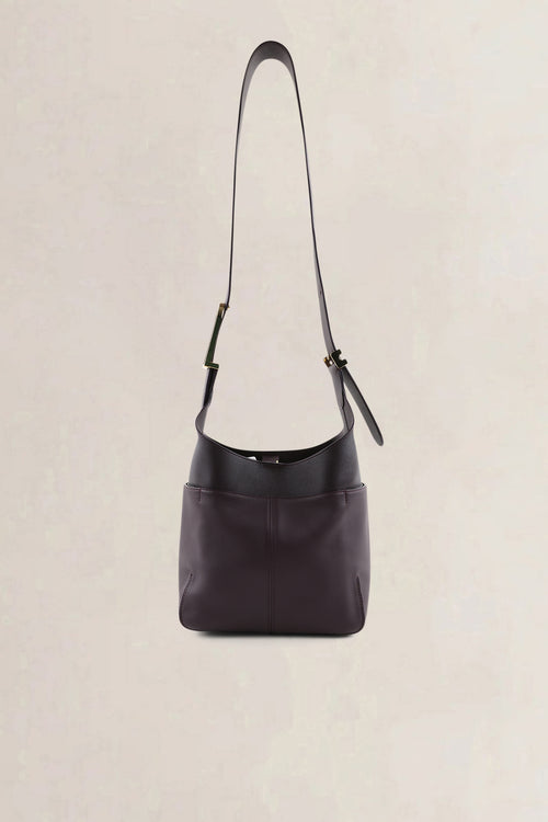 Delvaux Deep Purple/Black So Cool Mini Crossbody Bag
