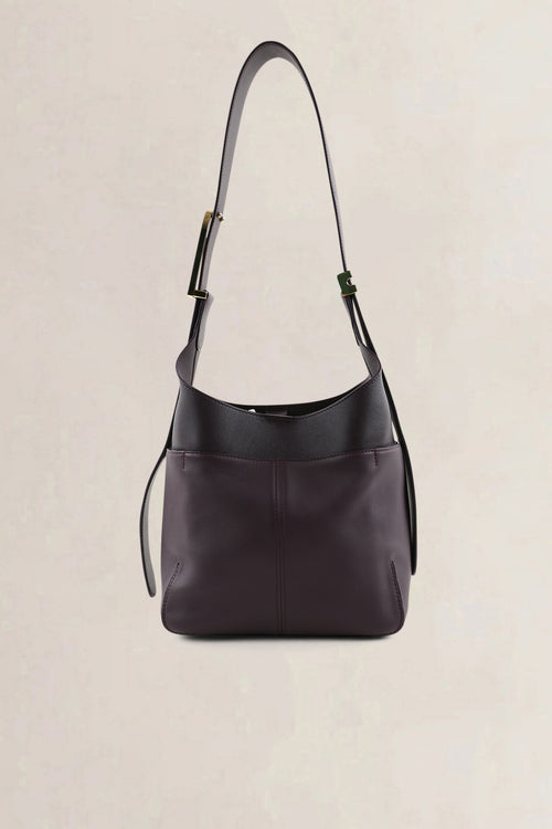 Delvaux Deep Purple/Black So Cool Mini Crossbody Bag