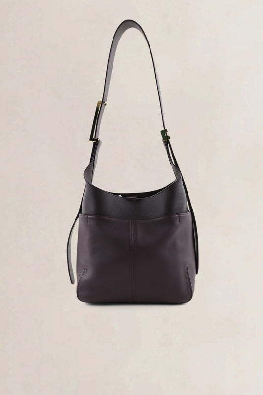 Delvaux Deep Purple/Black So Cool Mini Crossbody Bag