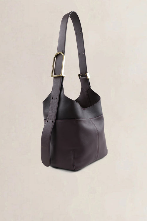 Delvaux Deep Purple/Black So Cool Mini Crossbody Bag
