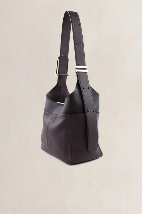 Delvaux Deep Purple/Black So Cool Mini Crossbody Bag
