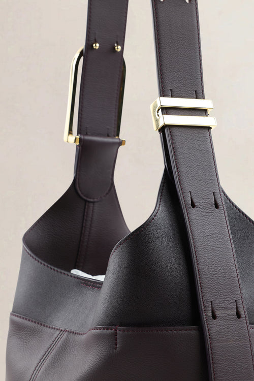 Delvaux Deep Purple/Black So Cool Mini Crossbody Bag