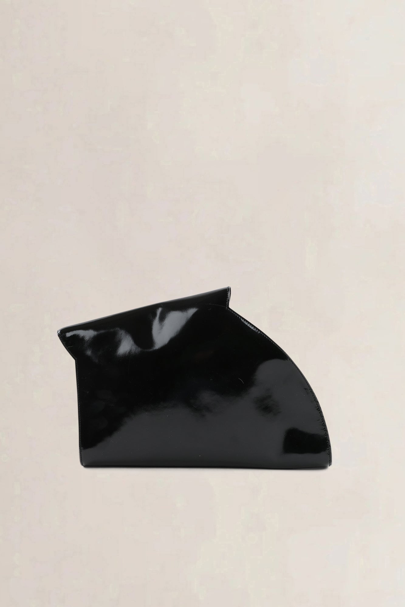 Delvaux Black Patent Leather Clutch