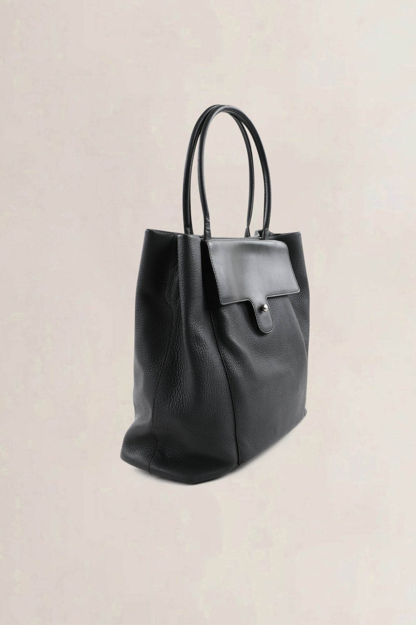 Deux De Delvaux Fregate Graphite Le Six Shoulder Bag