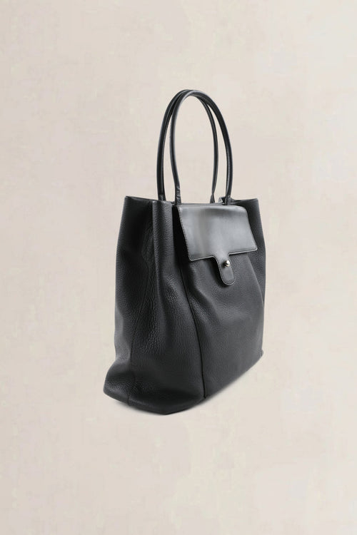 Deux De Delvaux Fregate Graphite Le Six Shoulder Bag