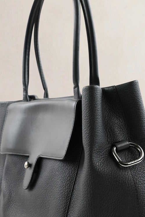 Deux De Delvaux Fregate Graphite Le Six Shoulder Bag