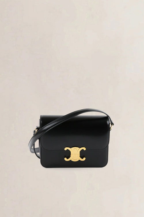 Céline Black Triomphe Teen Crossbody Bag