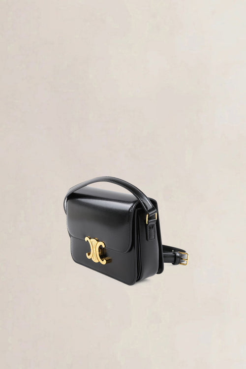 Céline Black Triomphe Teen Crossbody Bag