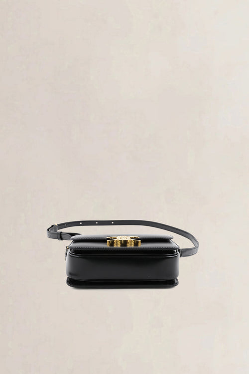 Céline Black Triomphe Teen Crossbody Bag