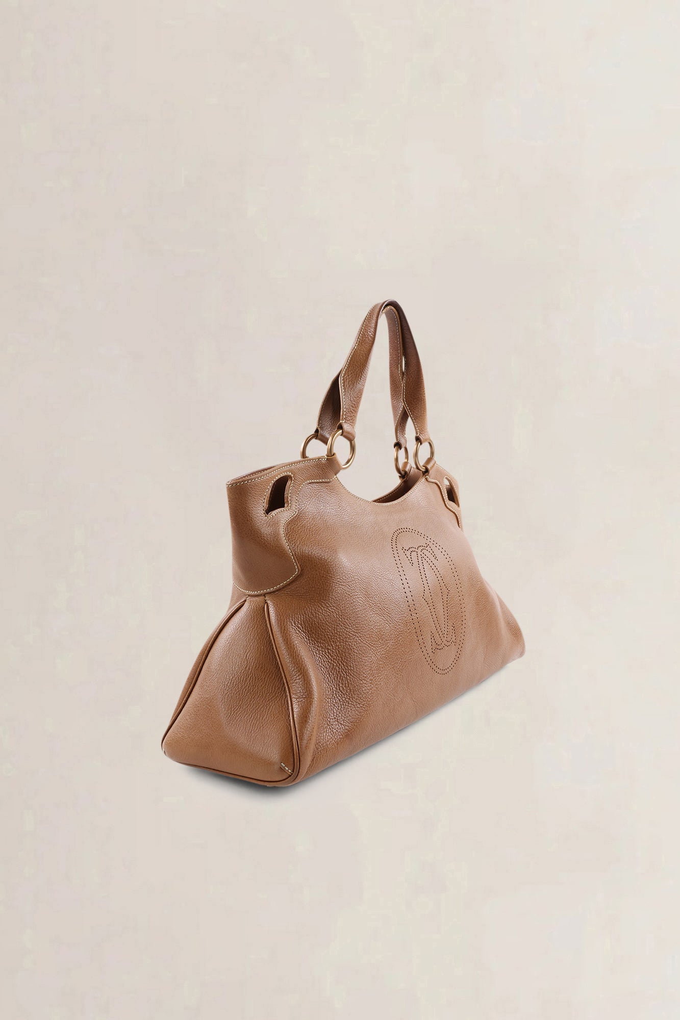Cartier Brown Leather Marcello Shoulder Bag