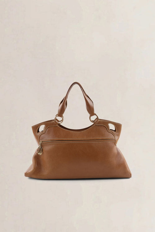 Cartier Brown Leather Marcello Shoulder Bag