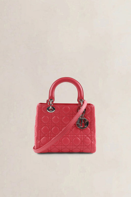 Christian Dior Pink Lady Dior Medium Shoulder Bag