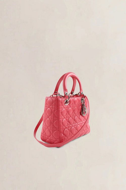 Christian Dior Pink Lady Dior Medium Shoulder Bag
