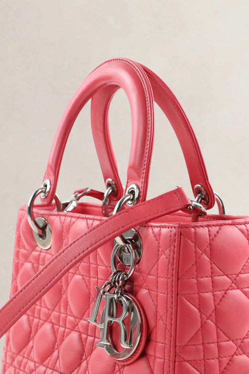 Christian Dior Pink Lady Dior Medium Shoulder Bag