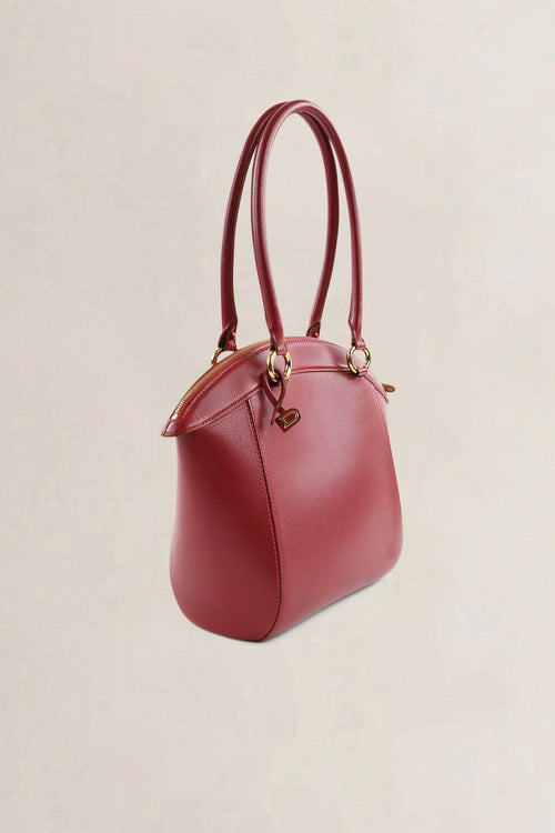 Delvaux Rosso Charme Shoulder Bag