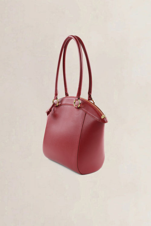 Delvaux Rosso Charme Shoulder Bag