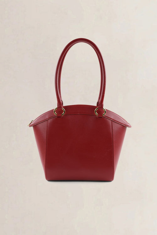 Delvaux Rosso Charme Shoulder Bag