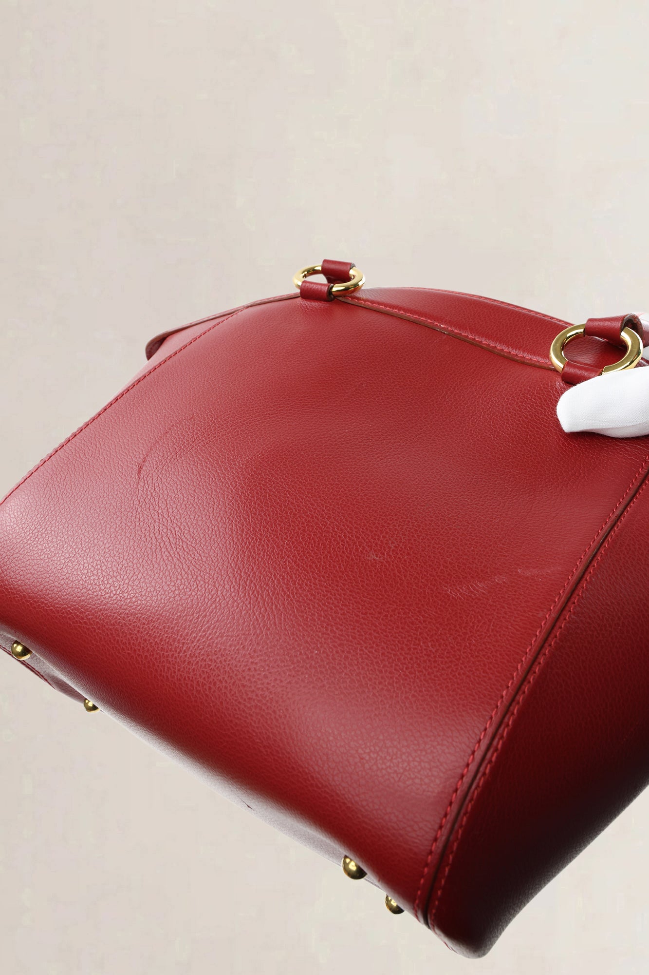 Delvaux Rosso Charme Shoulder Bag
