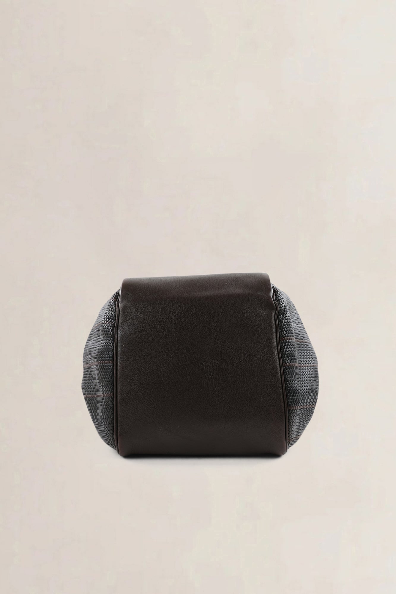 Delvaux Brown Leather/ Toile De Cuir Belon Shoulder Bag