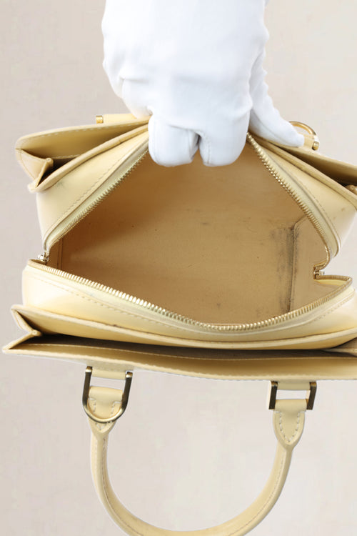 Louis Vuitton Butter Yellow Triana Epi Leather Top Handle Bag