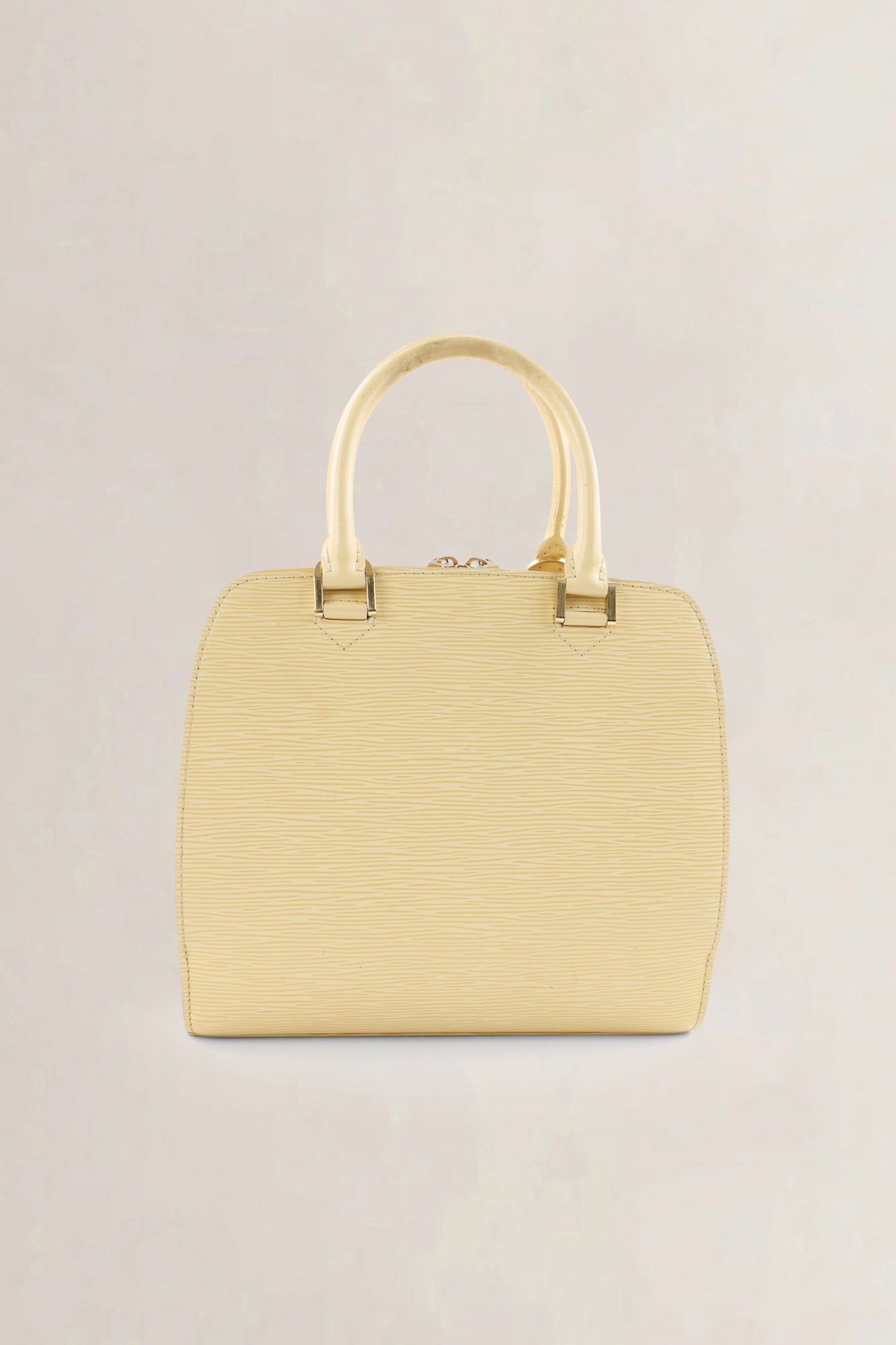 Louis Vuitton Butter Yellow Triana Epi Leather Top Handle Bag