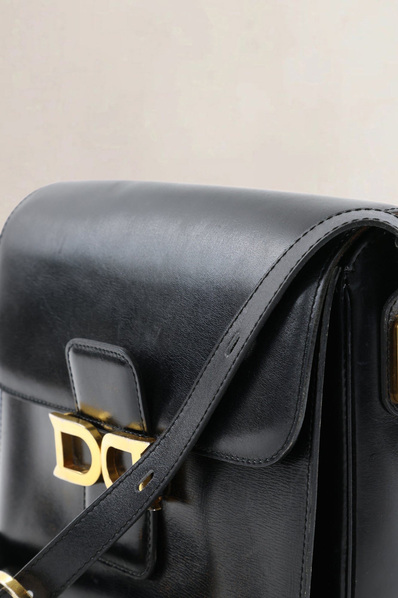 Delvaux Black Box Calf Bourgogne Crossbody Bag