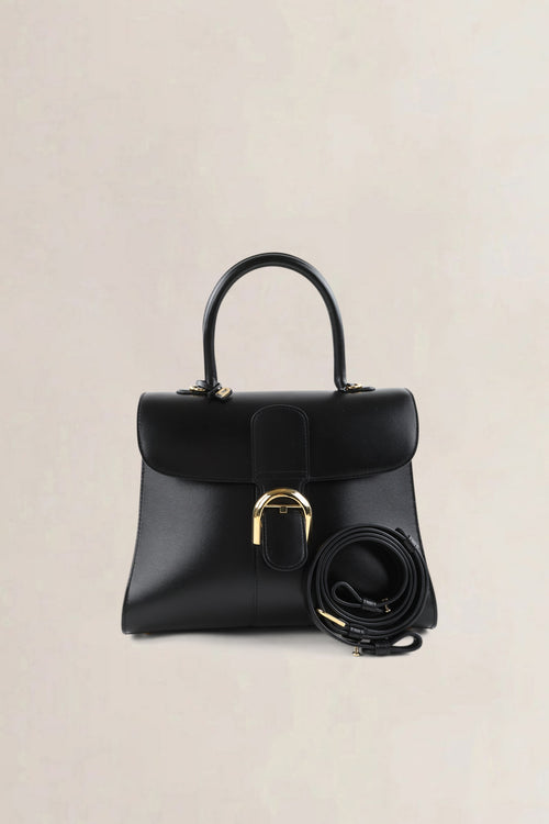 Delvaux Black Box Calf Brillant MM Crossbody Bag