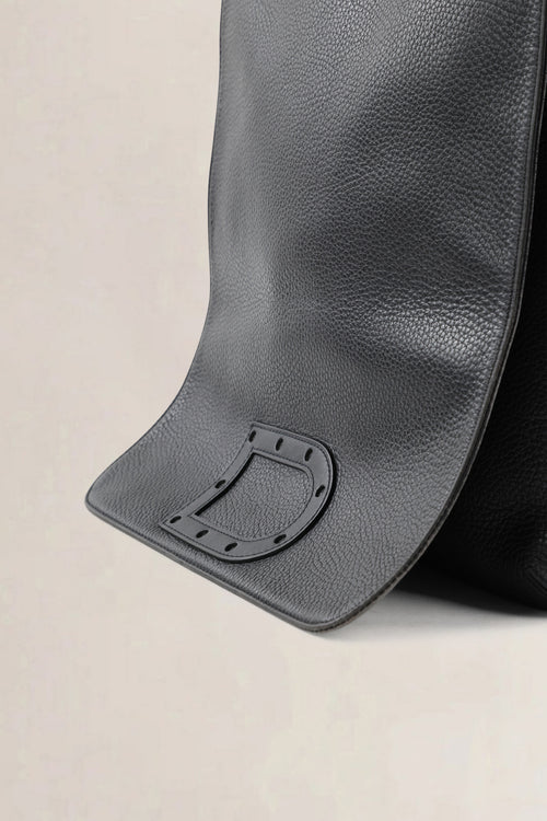 Delvaux Black Le Louise Baudrier GM Crossbody Bag