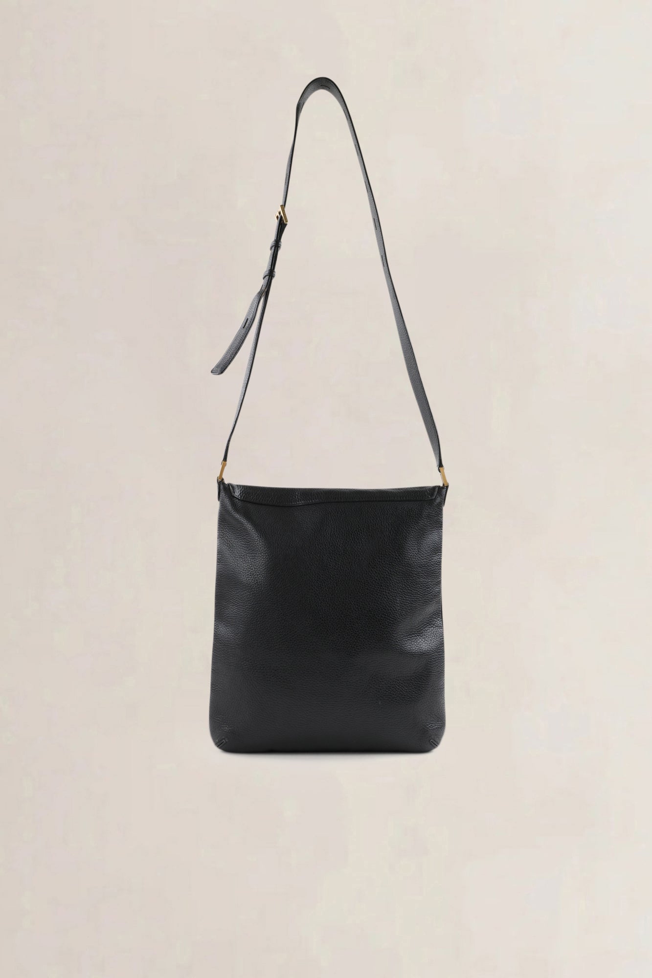 Delvaux Black Le Louise Baudrier GM Crossbody Bag