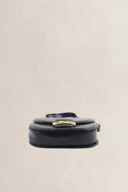 Céline Vintage Navy Leather Crossbody Bag