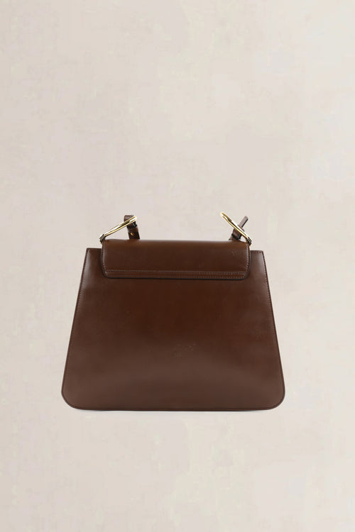 Chloé Brown C Medium Shoulder Bag