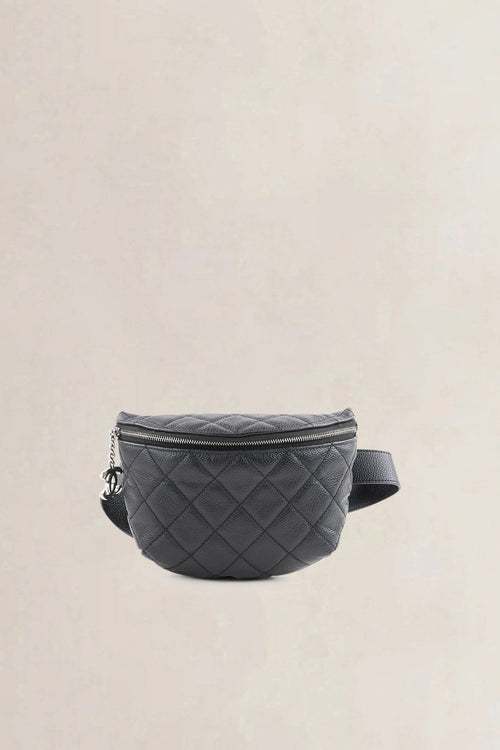 Chanel Black Caviar Leather Belt Bag