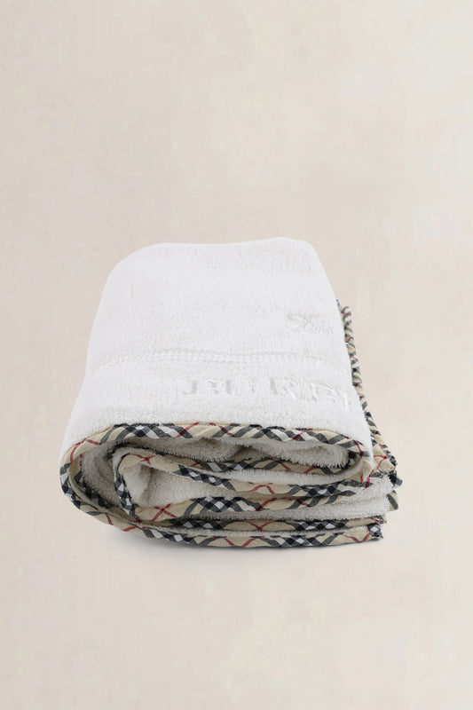 Burberry White Bath Towel