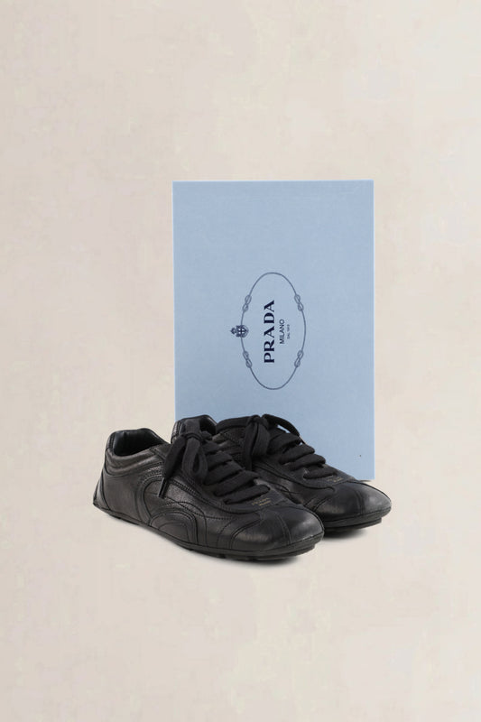 Prada Black Monte Carlo Re-Edition Nappa Leather Sneakers
