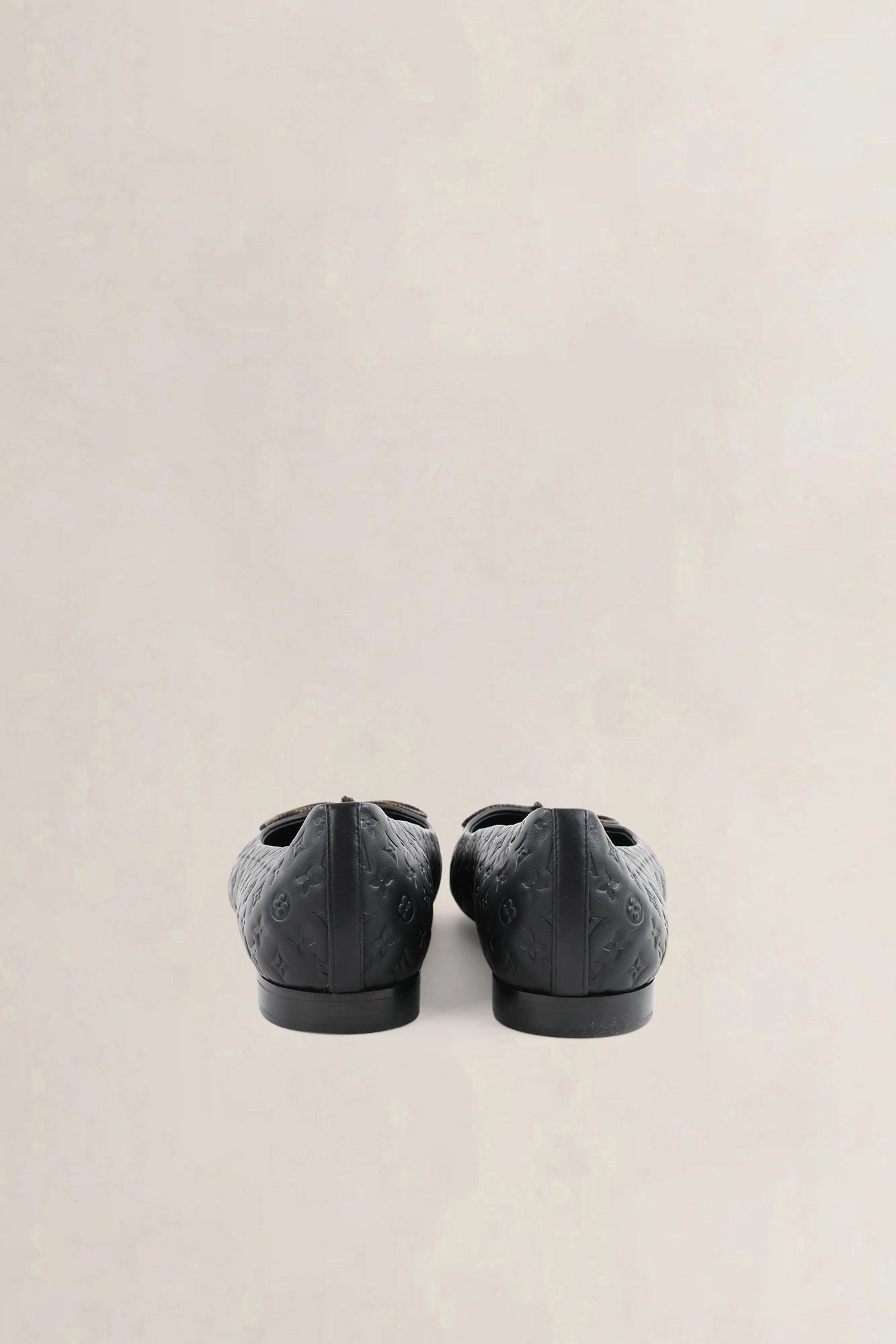 Louis Vuitton Brown Empreinte Nina Ballerina Flats
