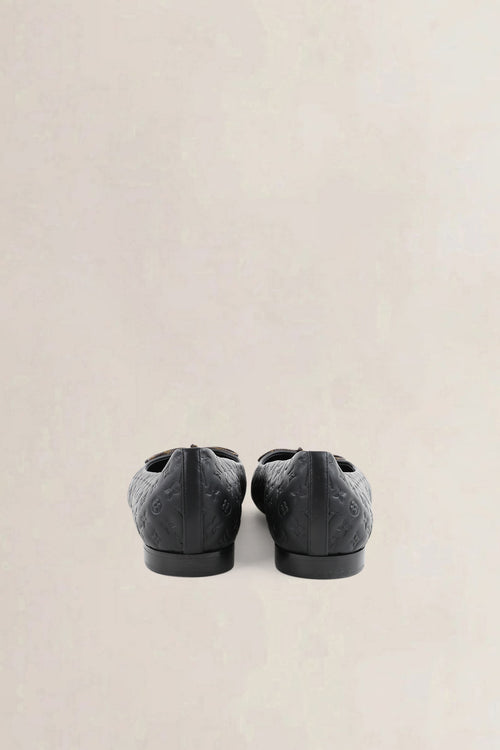 Louis Vuitton Brown Empreinte Nina Ballerina Flats